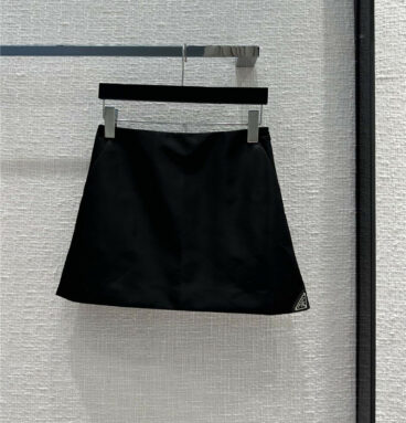 Prada early spring new black nylon skirt