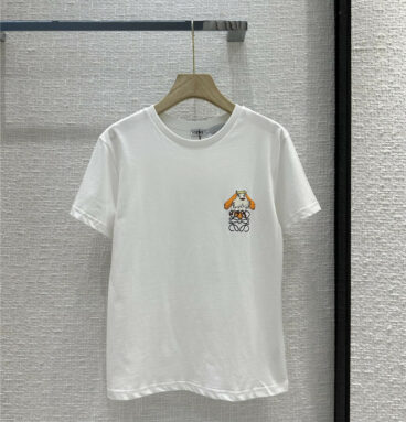 loewe minimalist all-match cotton T-shirt