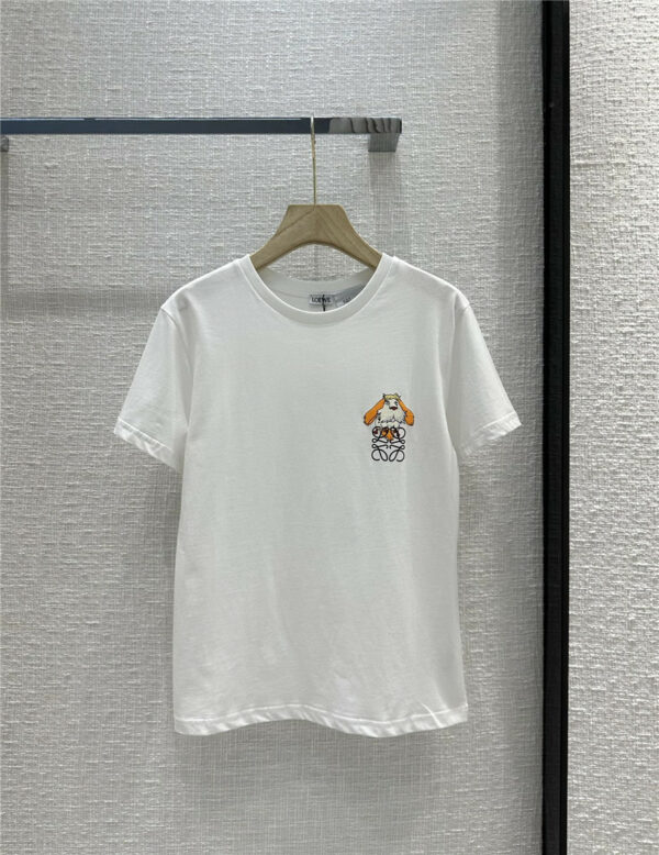 loewe minimalist all-match cotton T-shirt