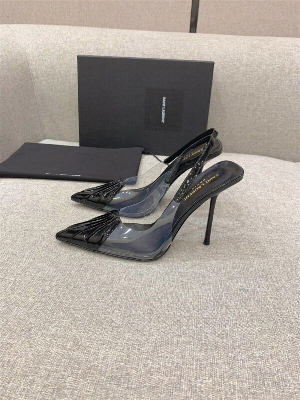 YSL new pointed high-heeled sandals