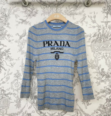 prada logo skinny sweater