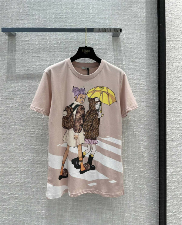 fendi early spring new comic style T-shirt