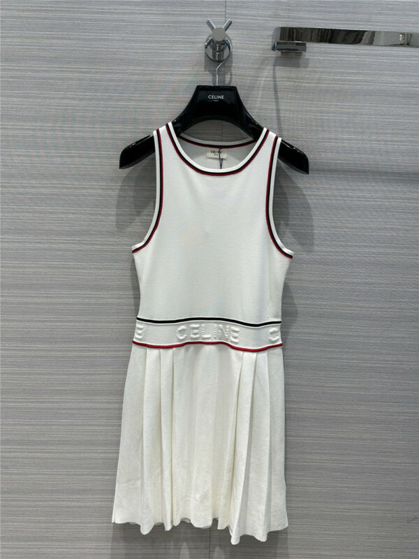 celine new tennis knit vest dress