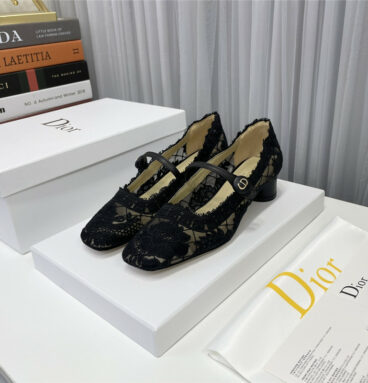 dior high heel bowknot color matching women's shoes