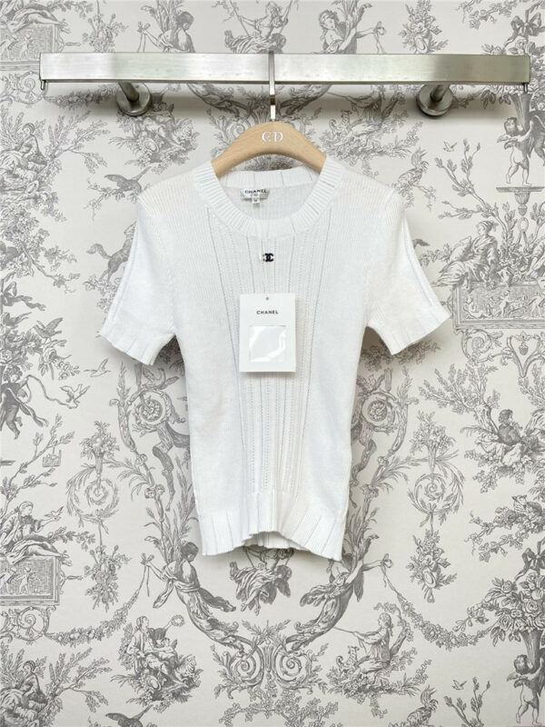 Chanel early spring new knitted short sleeves