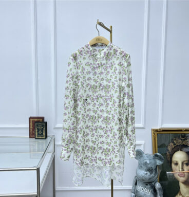 dior silk floral shirt