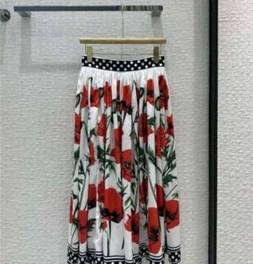 Dolce & Gabbana d&g early spring new print long skirt