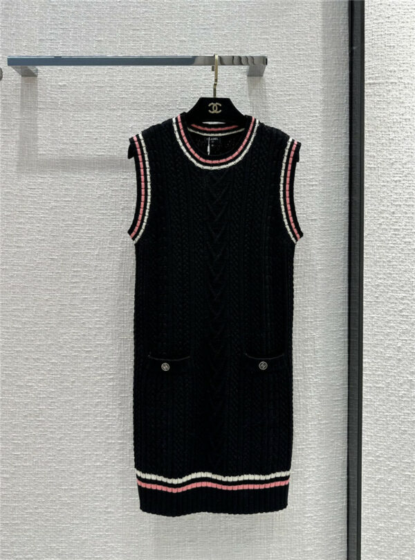 chanel classic knit dress for younger girls