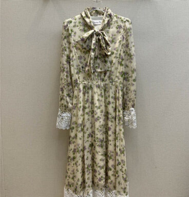 Dior resort style summen flower series dress