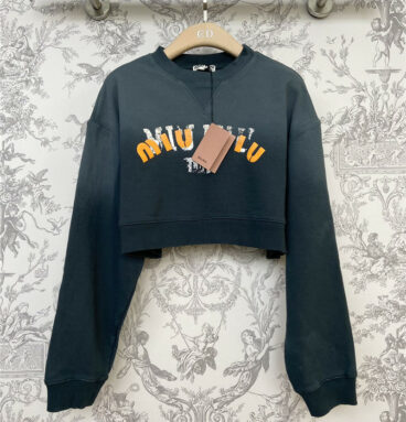 miumiu new retro vintage ultra-short sweater