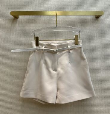 dior A-line shorts with belt