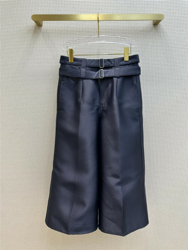 dior widened high waist cropped pants