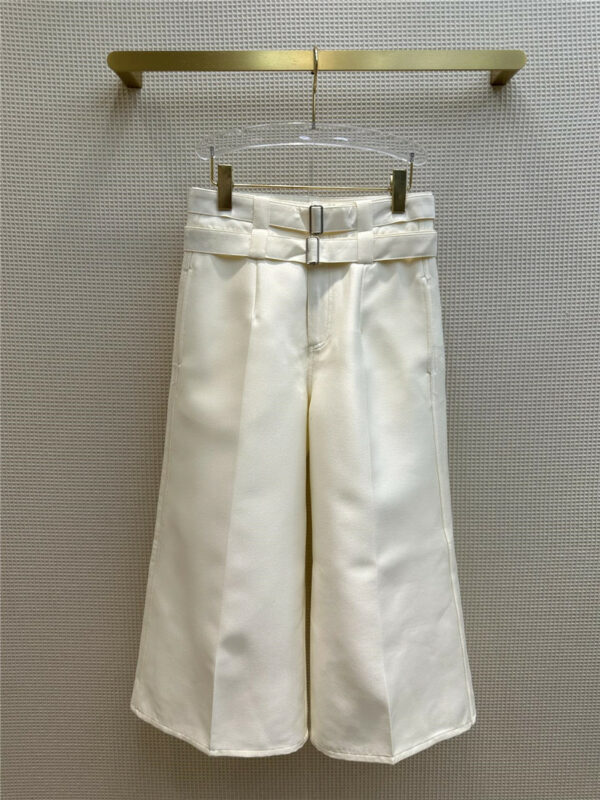 dior widened high waist cropped pants