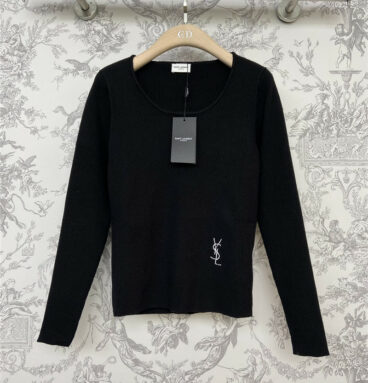YSL early spring new knitted bottoming shirt