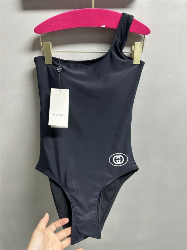 gucci one shoulder one piece swimsuit