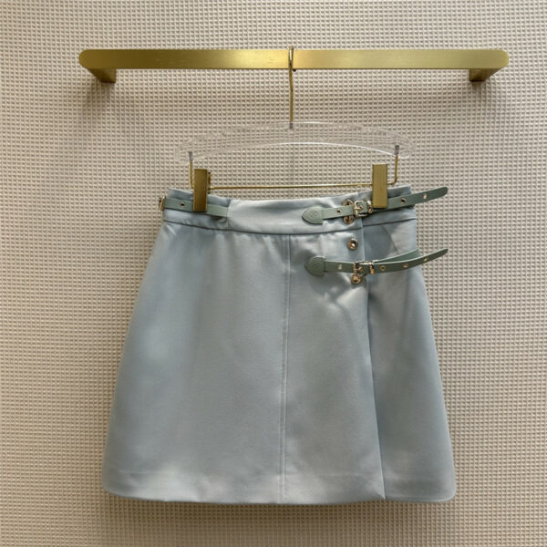 louis vuitton LV metal buckle decorative skirt