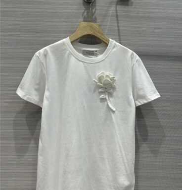 valentino handmade floral cotton T-shirt