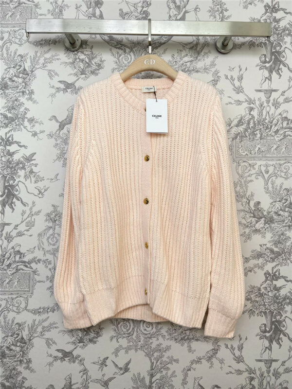 celine early spring new knitted cardigan jacket