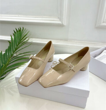 dior early spring new pearl heel shoes