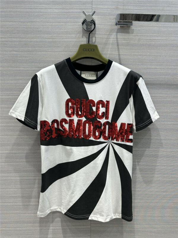 gucci whirlwind black and white color T-shirt