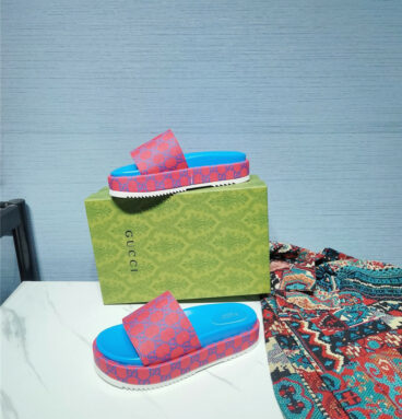 gucci latest limited edition platform sandals