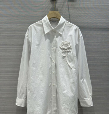 valentino handmade floral cotton shirt