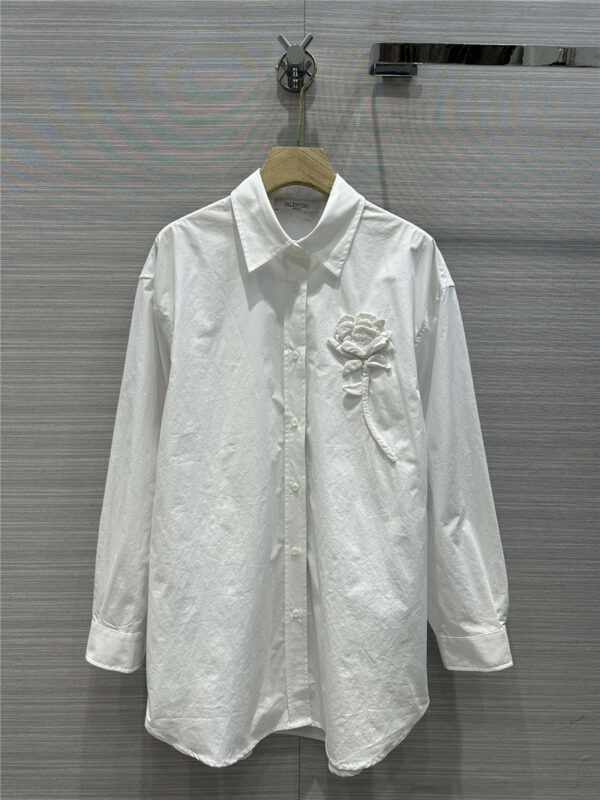 valentino handmade floral cotton shirt