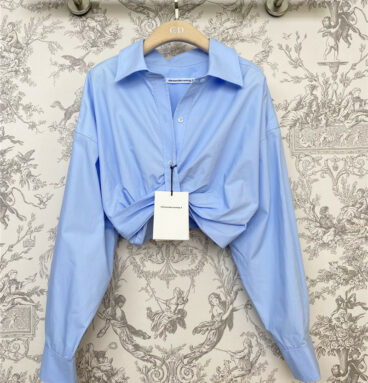 alexander wang early spring new pleated shirt