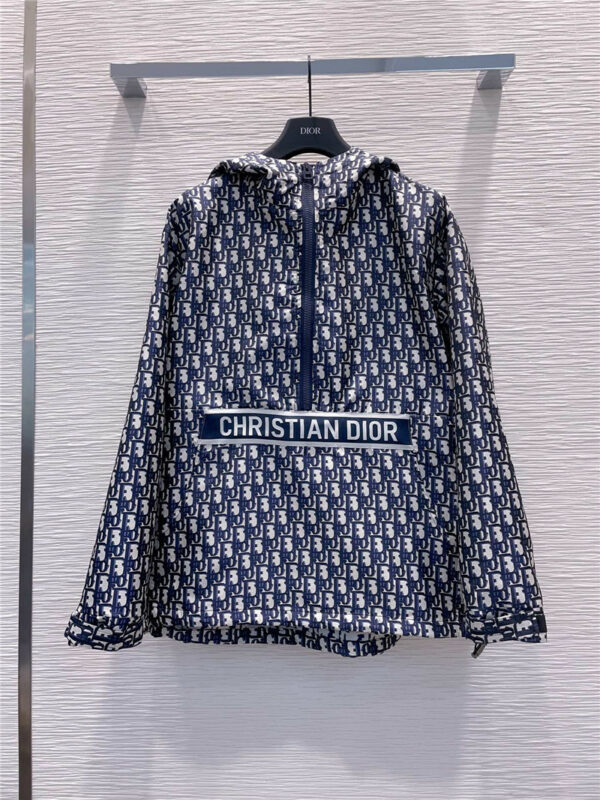 dior classic logo letter hooded sweater