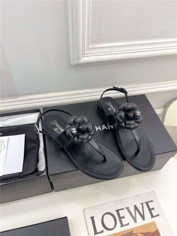 Chanel counter catwalk style camellia sandals