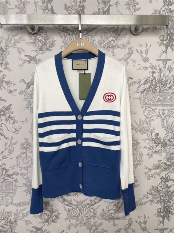 gucci early spring new V-neck cardigan