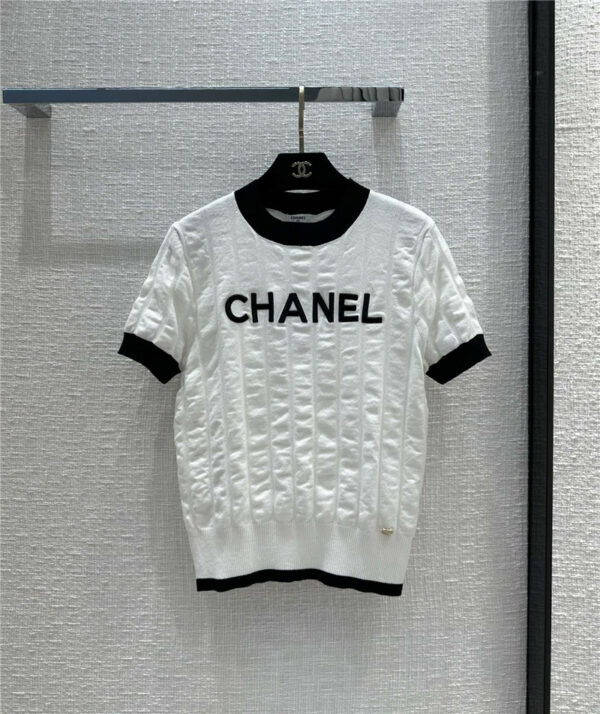 Chanel panda color block sweater