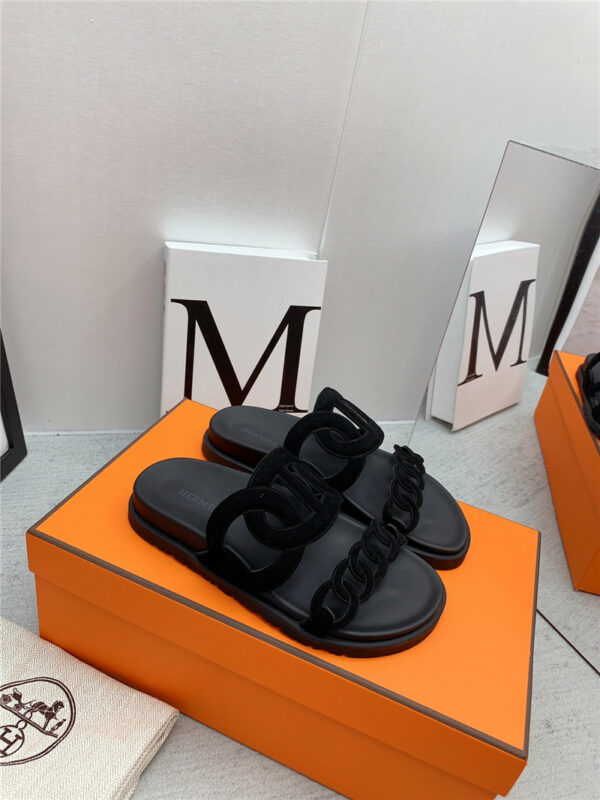 Hermès couple shoes
