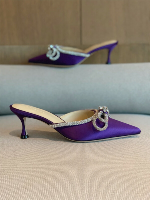 𝐌𝐚𝐜𝐡&𝐌𝐚𝐜𝐡 Rhinestone bow half drag high heels