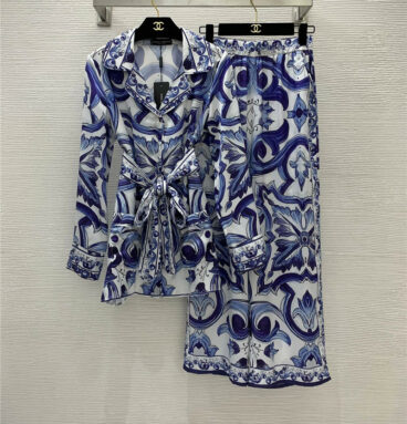 Dolce & Gabbana d&g pajama style loungewear set