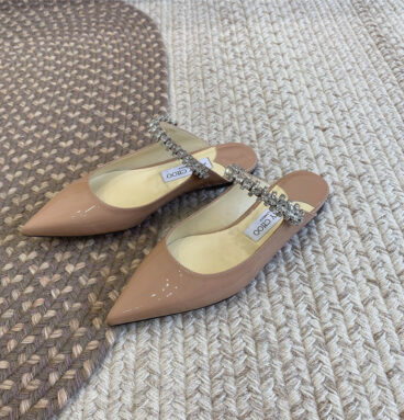 Jimmy Choo Rhinestone Slide Sandals