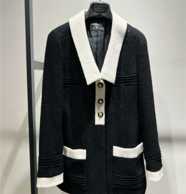 Chanel long tweed coat
