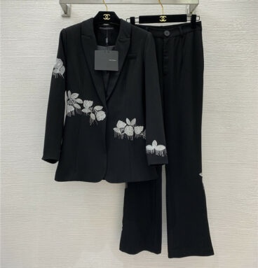 Dolce & Gabbana d&g suit jacket + micro flared trousers