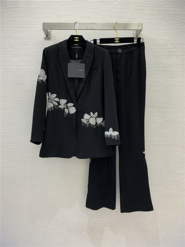 Dolce & Gabbana d&g suit jacket + micro flared trousers