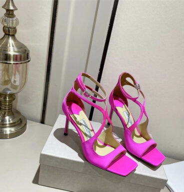 Jimmy Choo Paris window custom high heels