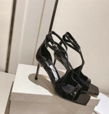 Jimmy Choo Paris window custom high heels