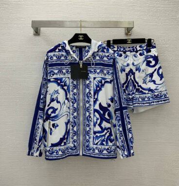 Dolce & Gabbana d&g blue Mediterranean series suit