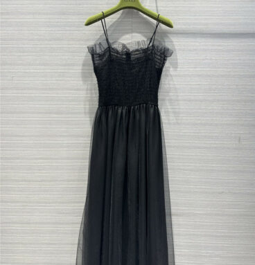 gucci custom velvet dress with straps