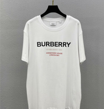 Burberry printed logo letter short-sleeved T-shirt