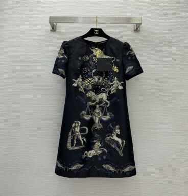 Dolce & Gabbana d&g cupid star print dress