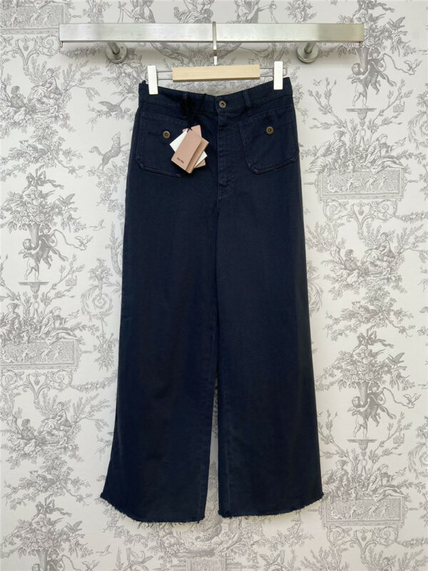 miumiu spring and summer new straight jeans