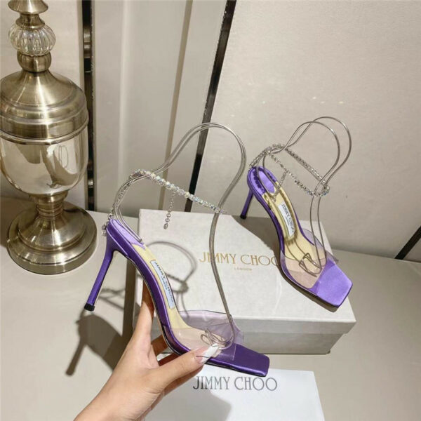 Jimmy Choo spring and summer crystal chain pumps