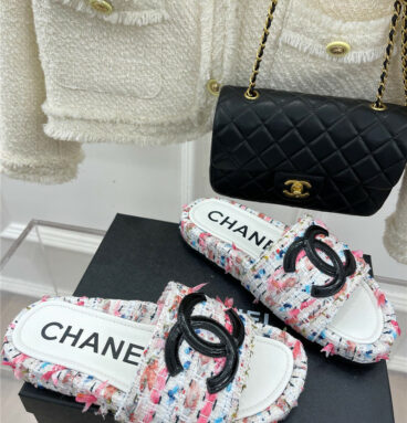 Chanel new big double C lazy slippers