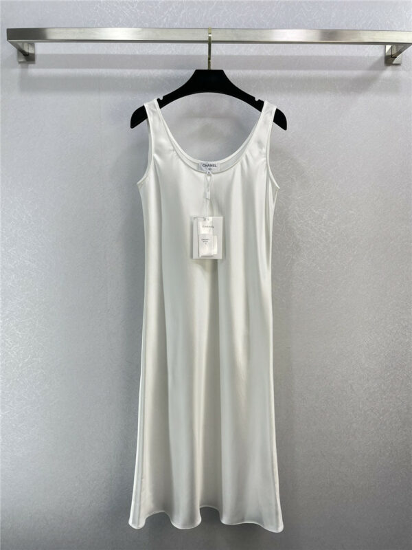Chanel French simple sleeveless vest dress