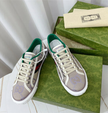 gucci 1977 classic series lovers canvas shoes